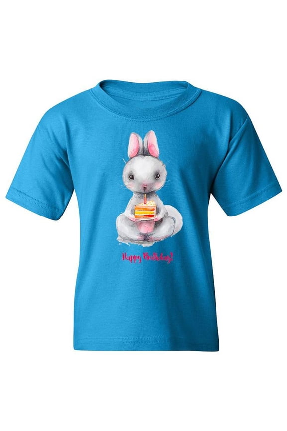 Happy Birthday! Bunny T-Shirt Juniors -Image by Shutterstock, Small