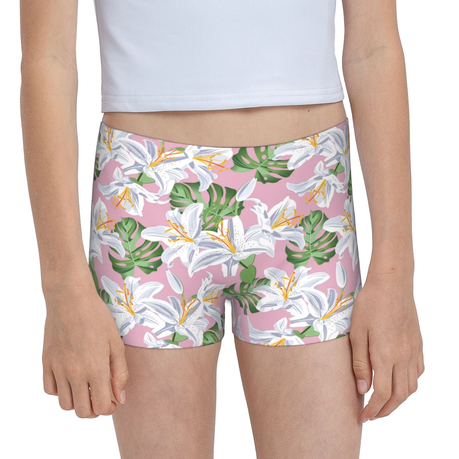 Easygdp Lilies Flowers Girls Hipster Cotton Underwear Little Girls