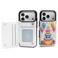 thumbnail image 1 of Happy Birthday Cake Balloons Presents Stars Leather Wallet Case for iPhone 12 Pro Wallet Case Card Holder Flip, 1 of 8