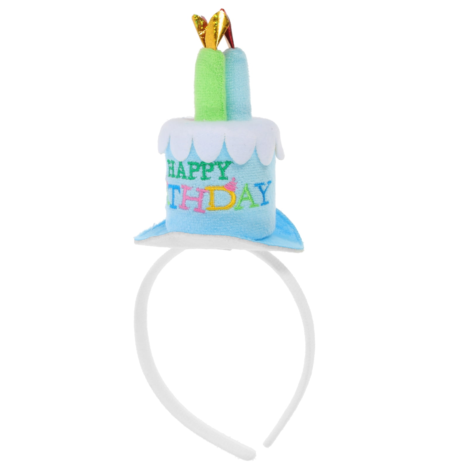 Happy Birthday Cake Candles Headband Women Lady Girls Party Hair Band
