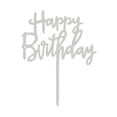 thumbnail image 1 of Happy Birthday Cake Topper 10 Pcs Acrylic Gold Set for Party Dessert Decor, Elegant Cake Flag Insert for Celebration and Baking Decoration, 1 of 6