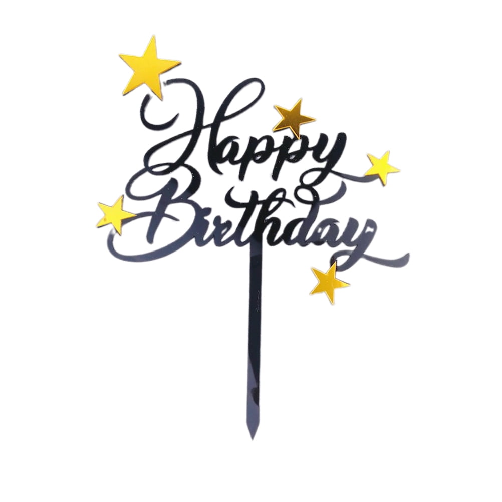 Happy Birthday Cake Topper Lovely Star Cupcake Toppers Picks Cake