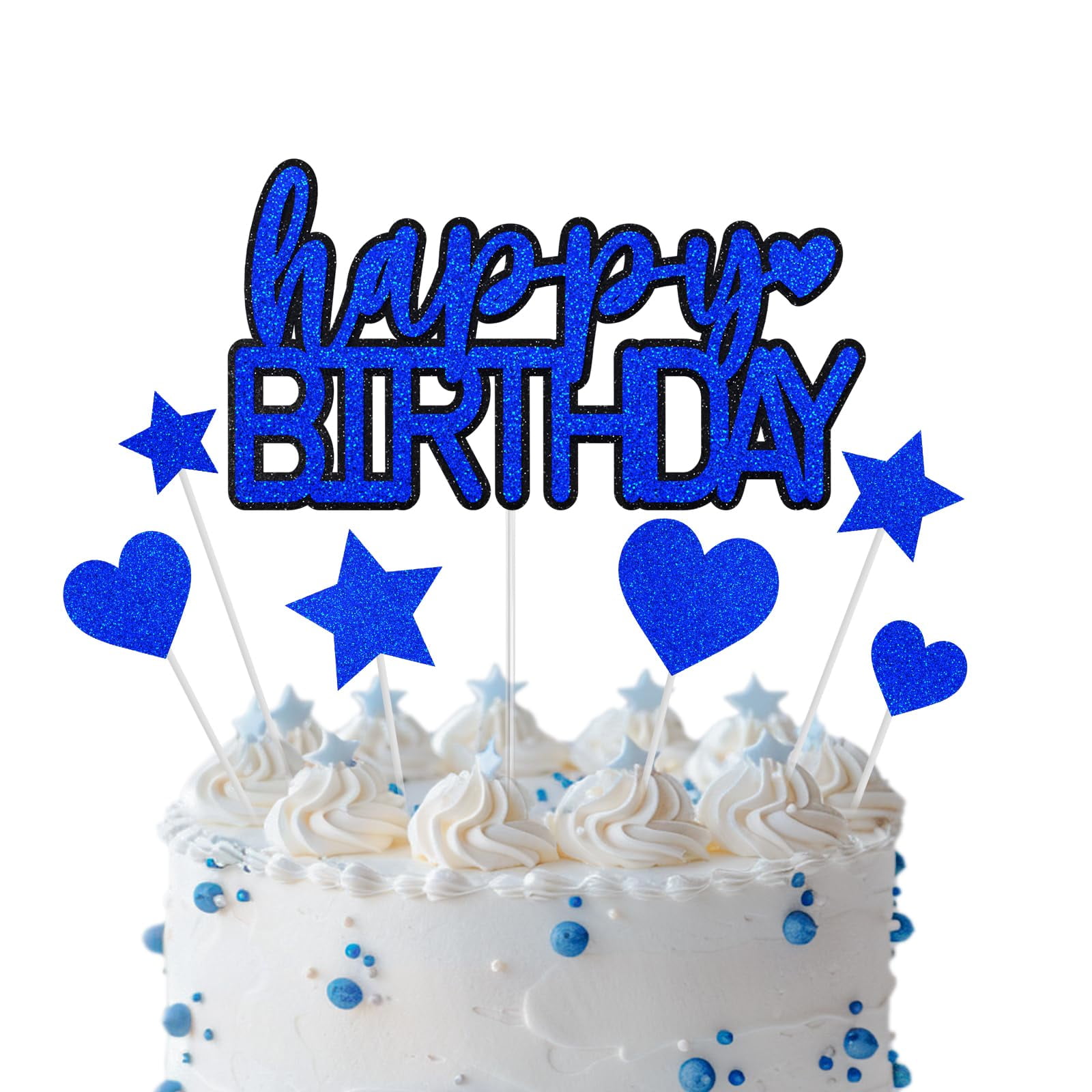 Happy Birthday CakeTRDN Toppers Blue Birthday Cake Topper For Men happy-birthday-caketrdn-toppers-blue-birthday-cake-topper-for-men