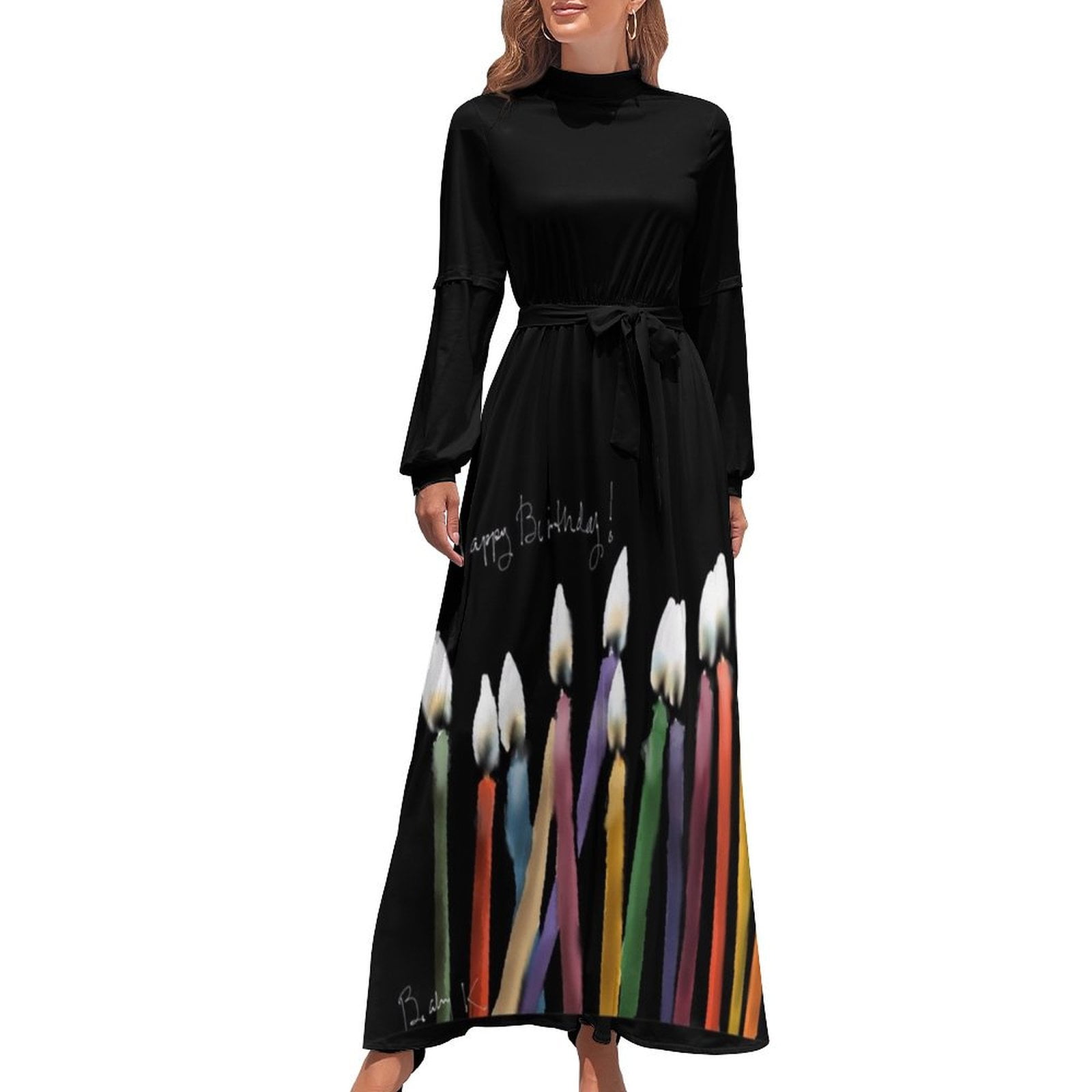 Happy Birthday Candles! Long Dress birthday dress for women luxury 2024  elegant party dresses for women 2024 - Walmart.com