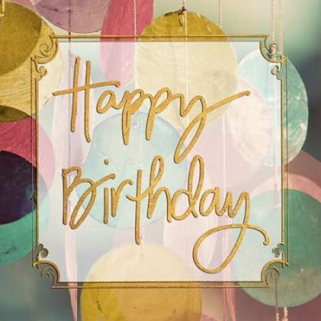 Happy Birthday Canvas Art - Gail Peck (24 x 24)