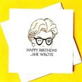 thumbnail image 1 of Happy Birthday Card for Her – Humorous Winking Woman Illustration – Blank Inside for Personal Messages – Perfect for Women’s Birthdays, Friends, Relatives, 1 of 2