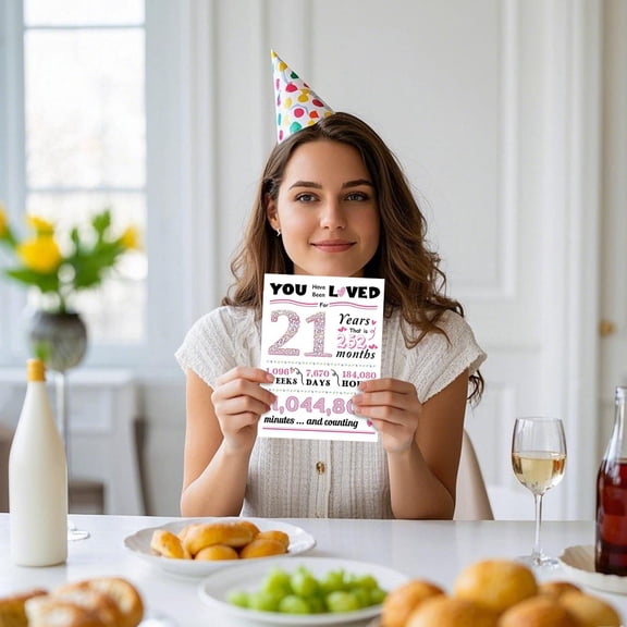 Happy Birthday Card Quality Anniversary Greeting Card for All Ages for Valentine's Day and Special Celebrations