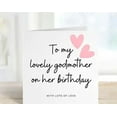 thumbnail image 1 of Birthday Card for Godmother – Elegant Design with Hearts – Perfect for Celebrating Your Lovely Godmother on Her Special Day, 1 of 2