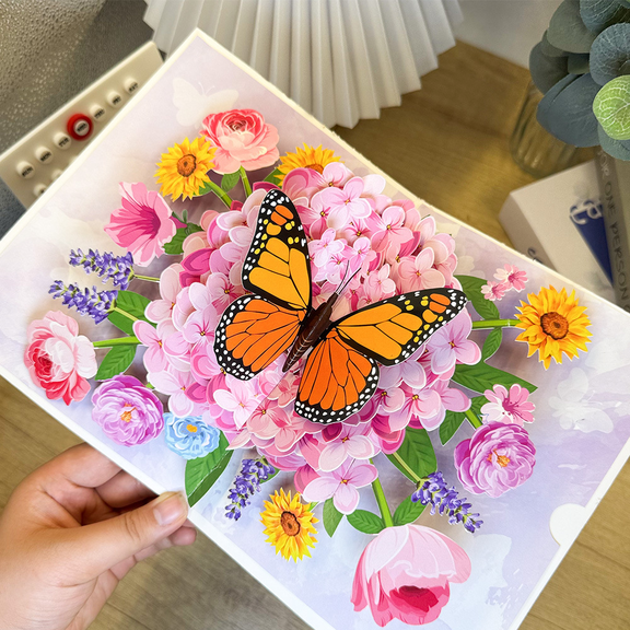 Happy Birthday Cards Fireworks, Lights, Music and Sound Fireworks Cake 3D Pop Up Birthday Cards Gift with Envelope and Note Tag