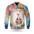 thumbnail image 1 of Happy Birthday to Cavalier King Charles Spaniel Kitten Party Balloons Cake All Over Print 3D Baseball Jacket Dog Lover Gifts Bomber Jacket Softball - 00027, 1 of 6