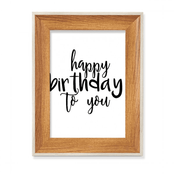 Happy Birthday Celebrate Quote Desktop Wooden Photo Frame Display Picture Art Painting Multiple Sets