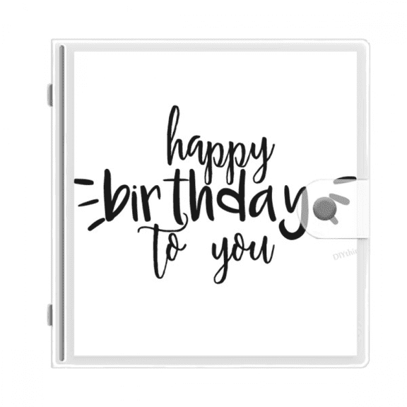 Happy Birthday Celebrate Quote Photo Album Wallet Wedding Family 4x6