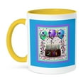 thumbnail image 1 of 3dRose, Happy Birthday Chocolate Cake 21st, 11oz Two-Tone Yellow Mug, 1 of 7