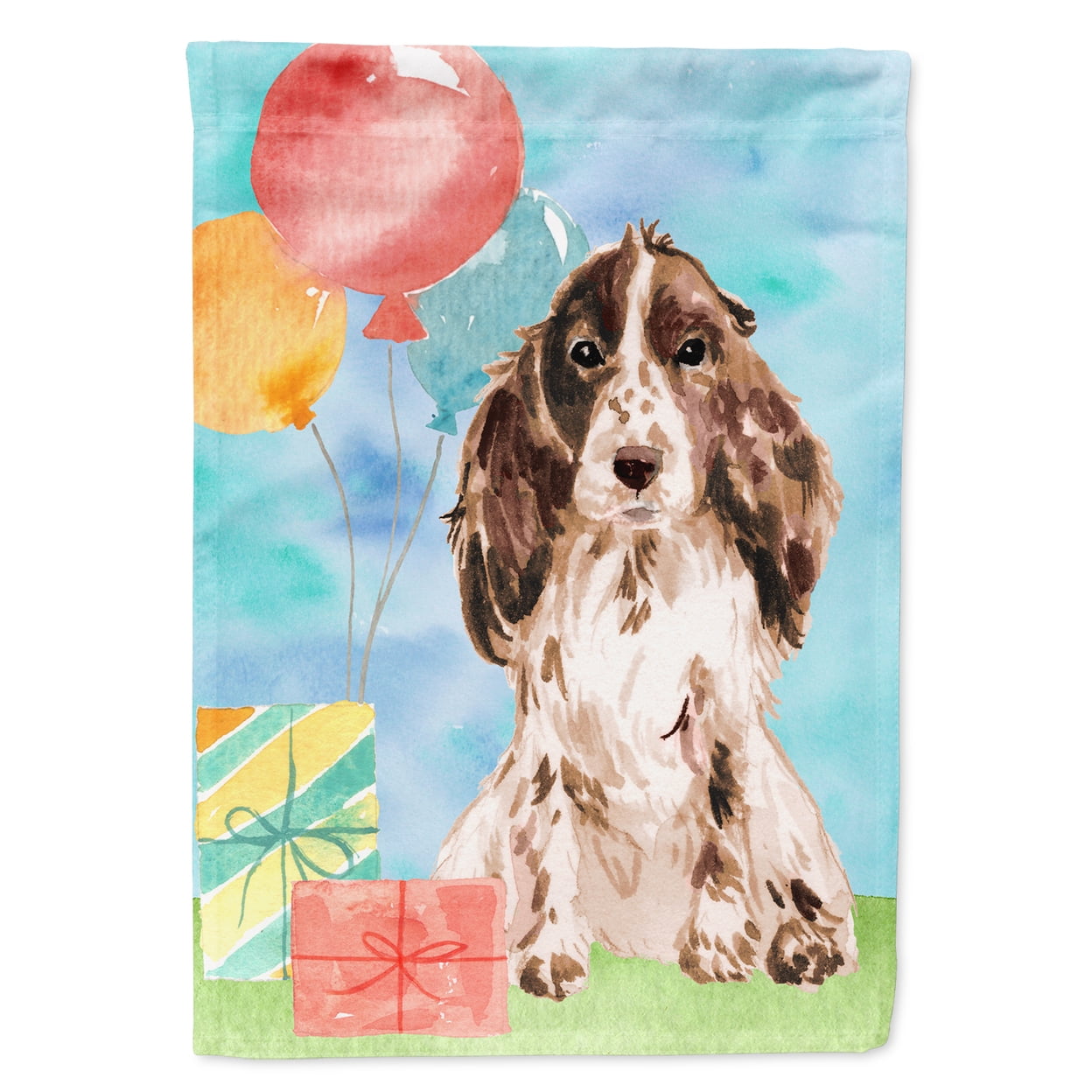Caroline's Treasures Bandiera Da Giardino Per Il Ringraziamento Con Cocker Spaniel – 29x43 Cm, Doppia Faccia, Resistente Alle Intemperie, Multicolore