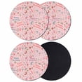 thumbnail image 1 of Happy Birthday Coasters Set of 4, Absorbent Coasters for Drinks, Pink Cartoon Funny Ice Cream Donut Cakes Coaster for Desk Coffee Table Protection, Home Decor House Warming Gifts 4", 1 of 8