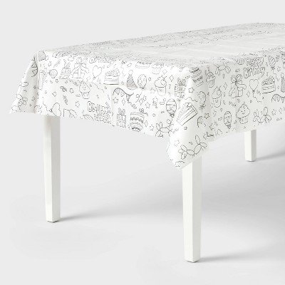 Happy Birthday Color Your Own Personalizable Table Cover - Spritz