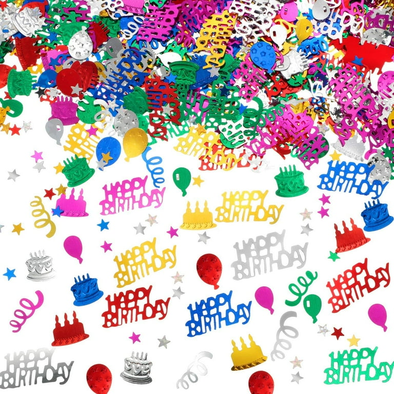 Table Confetti - Multi-Coloured Happy Birthday Table Confetti - Multi-Coloured Happy Birthday