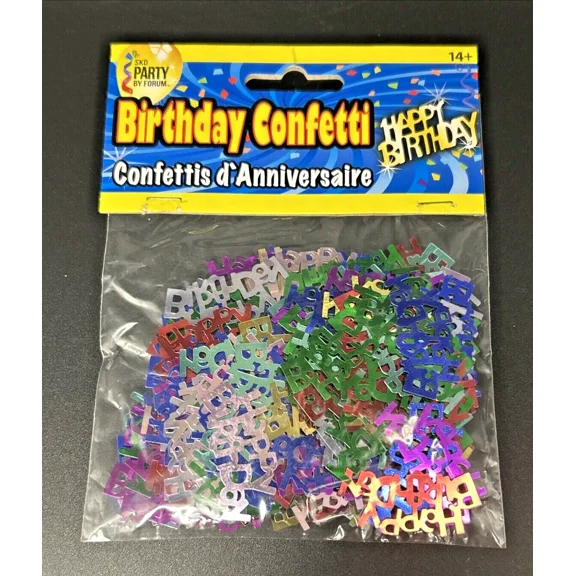 Happy Birthday Confetti Multi-Colored Skd Party By Forum
