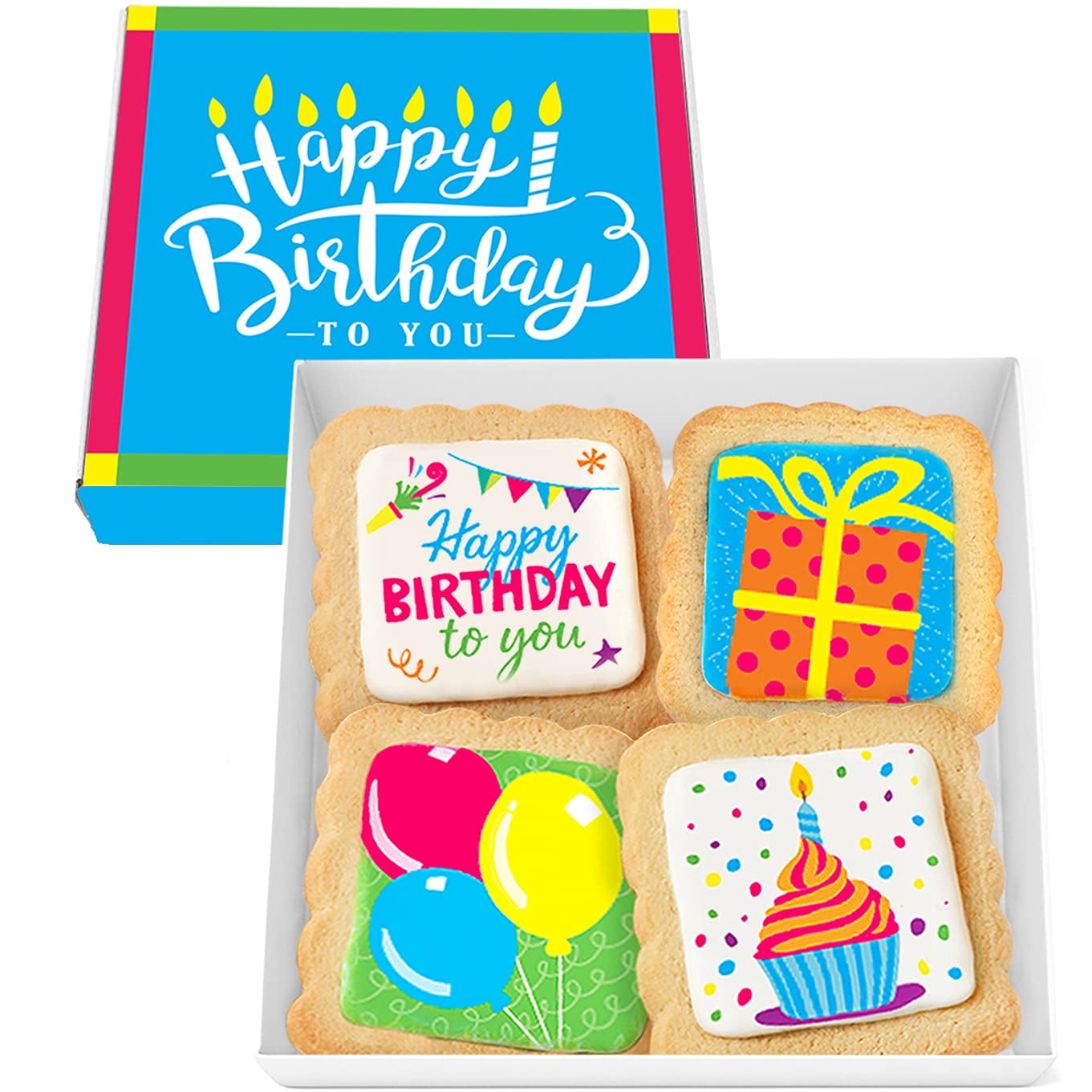Happy Birthday Cookies 4 DEF29 PACK Gift Basket For Kids Men Women happy-birthday-cookies-4-def29-pack-gift-basket-for-kids-men-women