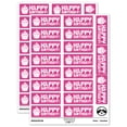 thumbnail image 1 of Happy Birthday Cupcake Teacher Student School Sticker Set - Hot Pink - Gloss Finish - 2.00" Large, 1 of 7