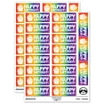 thumbnail image 1 of Happy Birthday Cupcake Teacher Student School Sticker Set - Rainbow - Gloss Finish - 2.00" Large, 1 of 7