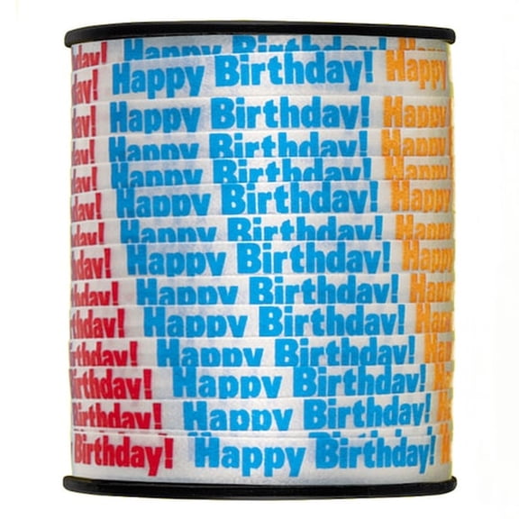 Happy Birthday Curling Ribbon (Pack of 24)
