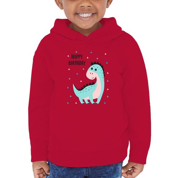 Happy Birthday Cute Dinosaur Hoodie Toddler -Image by Shutterstock,  5 Toddler