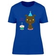 thumbnail image 1 of Happy Birthday Cute Dog Party T-Shirt Women -Image by Shutterstock, Female XX-Large, 1 of 2
