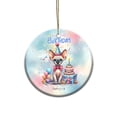 thumbnail image 1 of Happy Birthday Cute Kitten Sphynx with Cake Gifts Party Hat Ceramic Round Ornament Cat Lover Kitten Owner Gifts Idea Home Tree Decor - 00029, 1 of 5