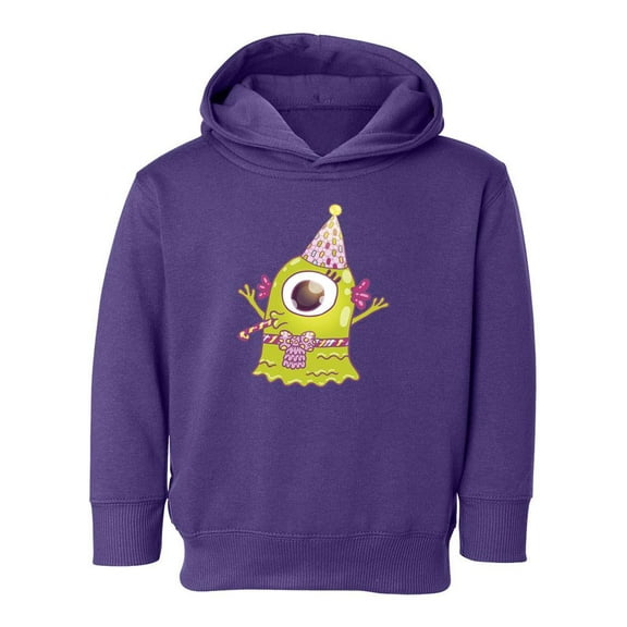 Happy Birthday Cute Monster Hoodie Toddler -Image by Shutterstock,  4 Toddler