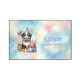 thumbnail image 1 of Happy Birthday Cute Puppy Australian Shepherd with Cake Gifts Party Hat Indoor Rug Aussie Dog Lover Gifts Carpet Living Bed Room Sofa Home Decor - 00029, 1 of 5