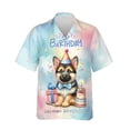 thumbnail image 1 of Happy Birthday Cute Puppy German Shepherd with Cake Gifts Party Hat Hawaiian Shirt Breathable Summer Unisex Merch Alsatian Dog Lover Gifts - 00029, 1 of 6
