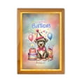 thumbnail image 1 of Happy Birthday Cute Puppy Pitbull with Cake Gifts Party Hat Acrylic Plaque with Wood Photo Frame Box Terrier Dog Lover Light Box - 00029, 1 of 5