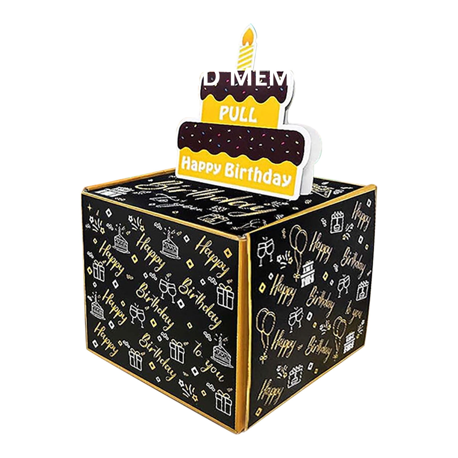 monyhorse × VERDY GIFT BOX PIMOXV Cardboard Money Box for Cash Gift, Happy Birthday Day
