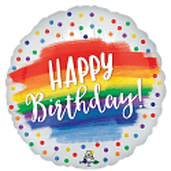 18C XL STN HAPPY BIRTHDAY DOTS