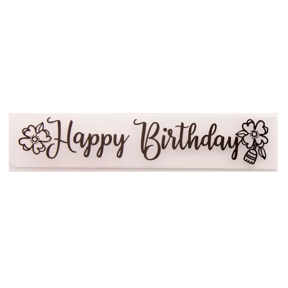 Happy Birthday Flower Embossing Folder Template for Gift Scrapbooking Photo Album Card Paper DIY Craft Making Decor Mold