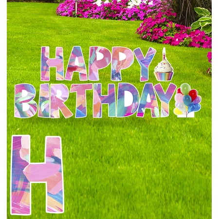 Happy Birthday Flower HalfSheet