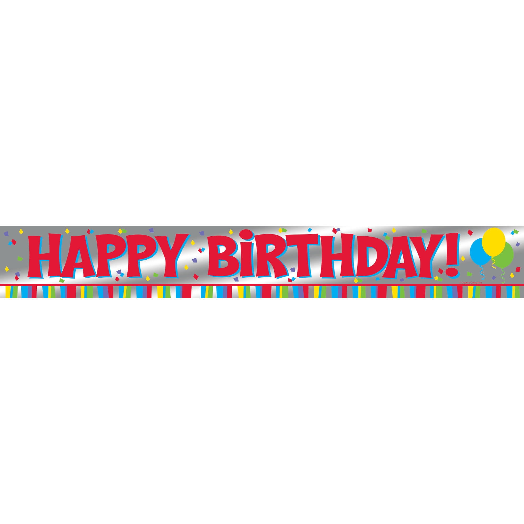 Happy Birthday Foil Banner