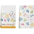 thumbnail image 1 of Happy Birthday Freehand Cake Confetti Gifts Balloons Kitchen Towels Dish Towels 18x26 Inch Home Decorations Hand Towels Set of 2 Drying Dishcloth, 1 of 4