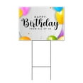 thumbnail image 1 of Happy Birthday From All Of Us (18" x 24") Yard Sign, Includes Metal Step Stake, 1 of 6