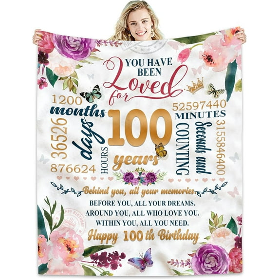 Happy Birthday Gifts For Women Blanket 50*60 - Birthday Queen - Best Birthday Decorations For Friends/Mom/Wife/Sister - Gifts For Women Birthday Unique, Happy Birthday Gift Ideas Throw Blankets