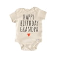 thumbnail image 1 of Happy Birthday Grandpa Newborn Baby Bodysuit, 1 of 6
