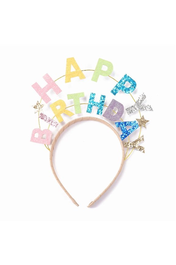 Happy Birthday Headband Birthday Party Crown Birthday Hair Hoop Happry Birthday Hair band For Women Girl