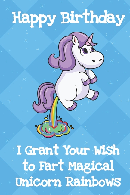 unicorn farting rainbows card