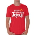 thumbnail image 1 of Happy Birthday Jesus Men Shirt Christian Shirt for Men Merry Xmas Men's T-Shirt Religion Jesus Christ Tee for Him Christmas Shirt for Men Christmas Tshirt Happy Birthday Jesus Top Xmas Gifts, 1 of 4