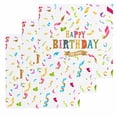 thumbnail image 1 of Happy Birthday Kitchen Dish Towels for Drying Dishes Set of 3, Colorful Words Waffle Weave Microfiber Hand Tea Bathroom Towels Quick Dry & Absorbent Towel 12x12, 1 of 7