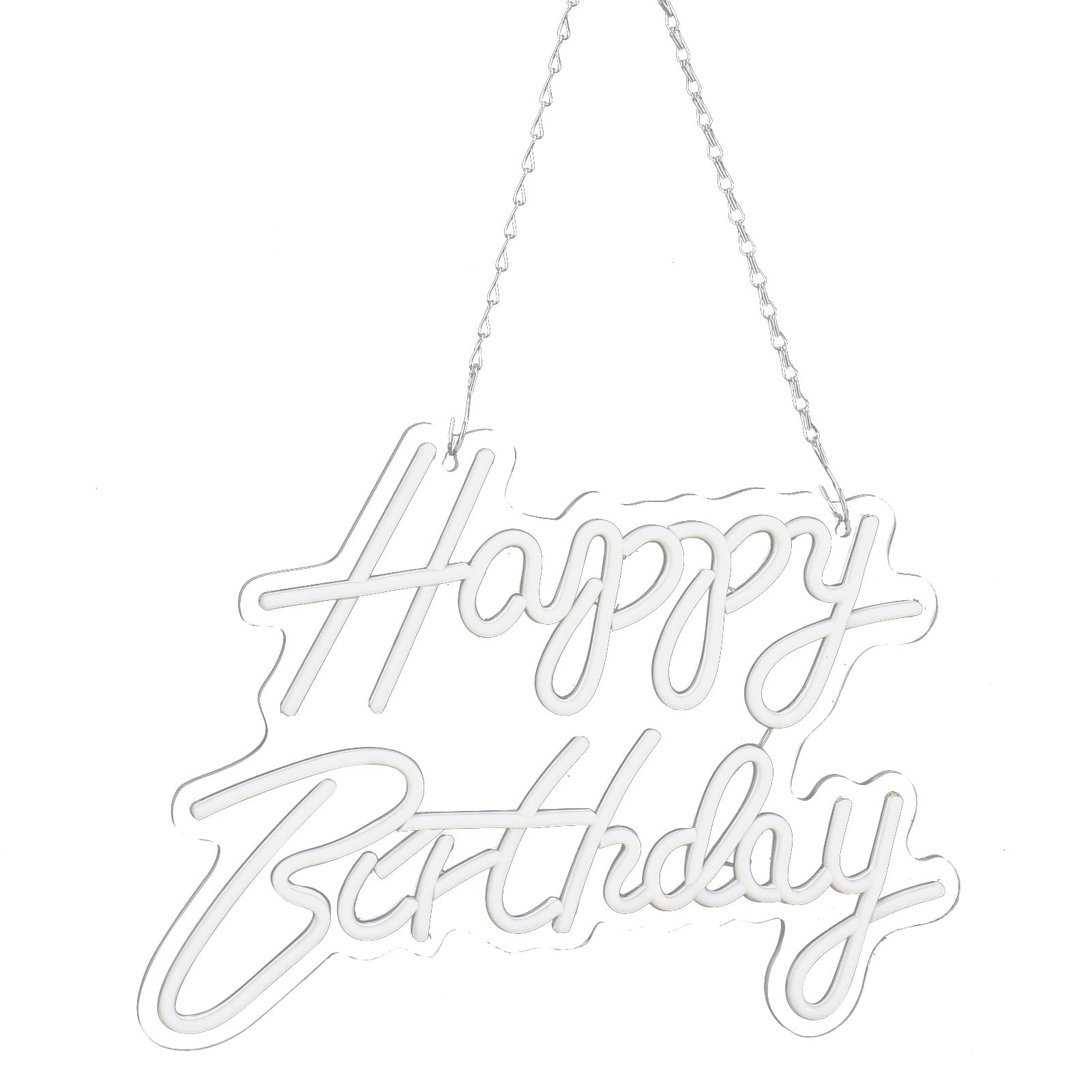 Happy Birthday Letter LED Lights Romantic Neon Light Sign Acrylic Happy