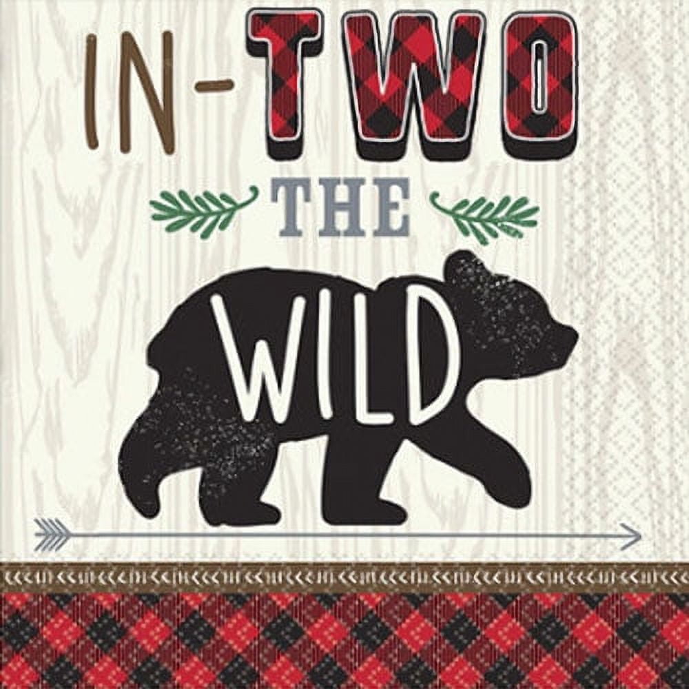 VARIOUS Happy Birthday 'Little Lumberjack' 2nd Birthday Lunch Napkins (16ct)
