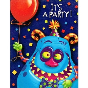 Happy Birthday 'Monster Party' Invitations and Thank You Notes w/ Envelopes (8ct ea.)