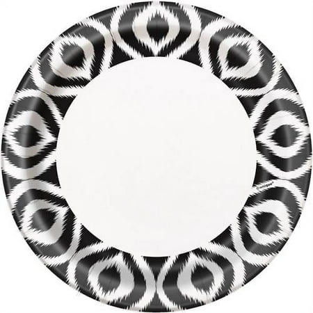 Happy Birthday 'Moroccan Ikat' Large Paper Plates (8ct)
